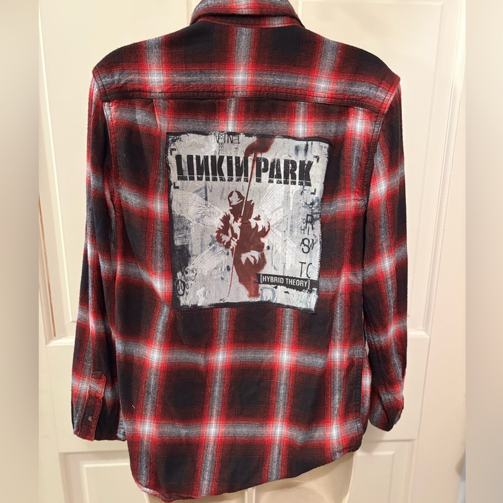 Upcycled Linkin Park Flannel - Picture 1 of 4
